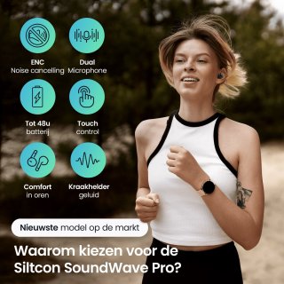 Siltcon Soundwave Pro 3 Sport Bluetooth Draadloze Oordopjes