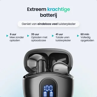Siltcon SoundWave Pro 4 Draadloze Bluetooth Oordopjes Zwart