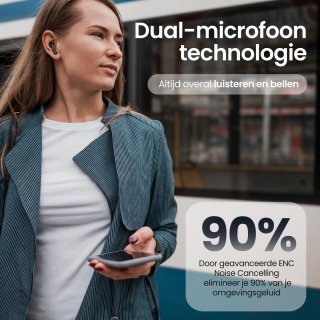 Siltcon SoundWave Pro 4 Draadloze Bluetooth Oordopjes Zwart