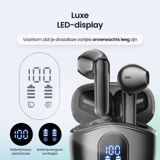 Siltcon SoundWave Pro 4 Draadloze Bluetooth Oordopjes Zwart