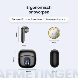 Siltcon SoundWave Pro 4 Draadloze Bluetooth Oordopjes Zwart