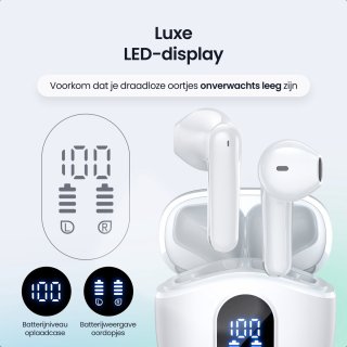 Siltcon SoundWave Pro 4 Draadloze Oordopjes Wit Bluetooth 5.4