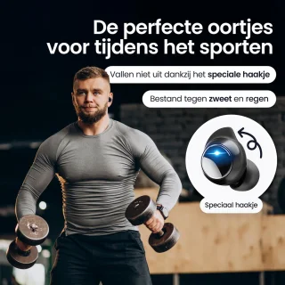 Siltcon® SoundWave Pro Volledig draadloze oordopjes