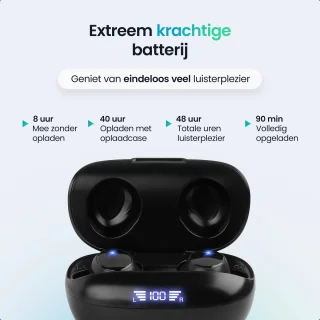 Siltcon® SoundWave Pro Volledig draadloze oordopjes
