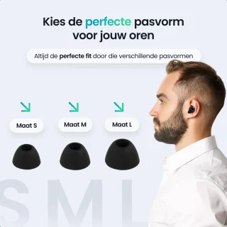 Siltcon® SoundWave Pro Volledig draadloze oordopjes