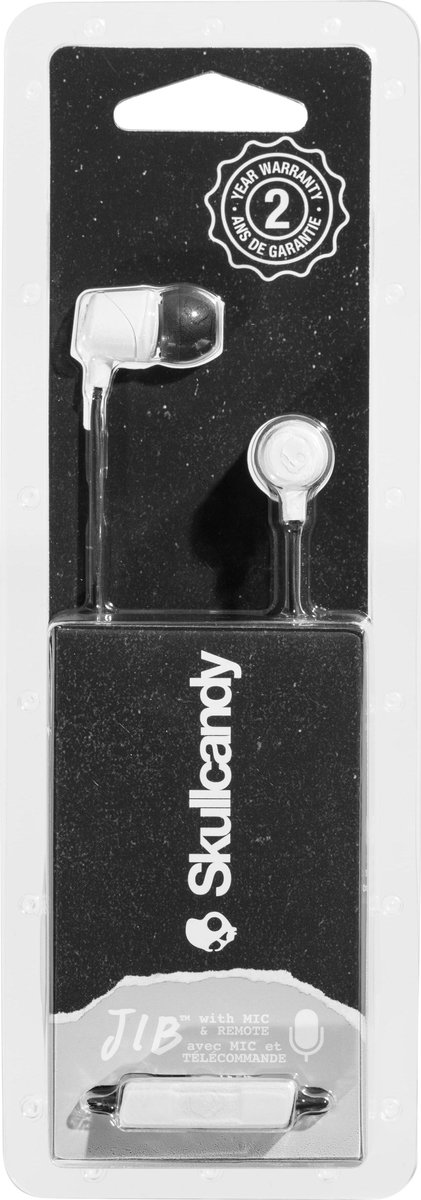 Skullcandy JIB In-ear oordopjes met microfoon Wit/Zwart