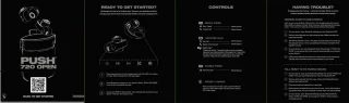 Skullcandy Push 720 Open True Wireless Oordopjes Zwart