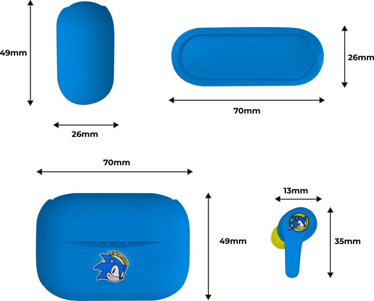 Sonic draadloze TWS oordopjes met oplaadcase