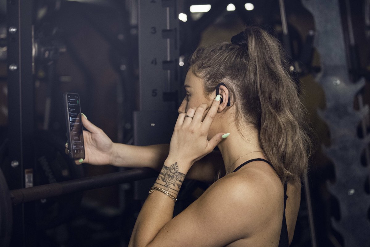 Sonume Sport Volledig Draadloze Bluetooth Oordopjes Zwart