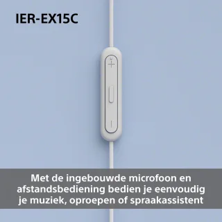 Sony IER-EX15C in-ear oordopjes Zwart