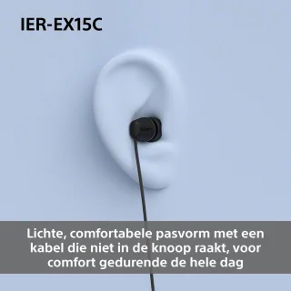 Sony IER-EX15C in-ear oordopjes Zwart