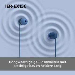 Sony IER-EX15C in-ear oordopjes Zwart