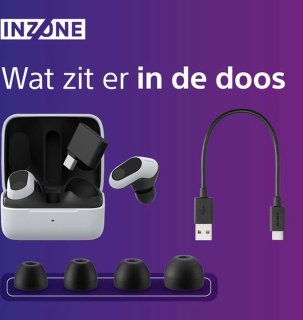 Sony INZONE Buds Draadloze Gaming Oordopjes Wit