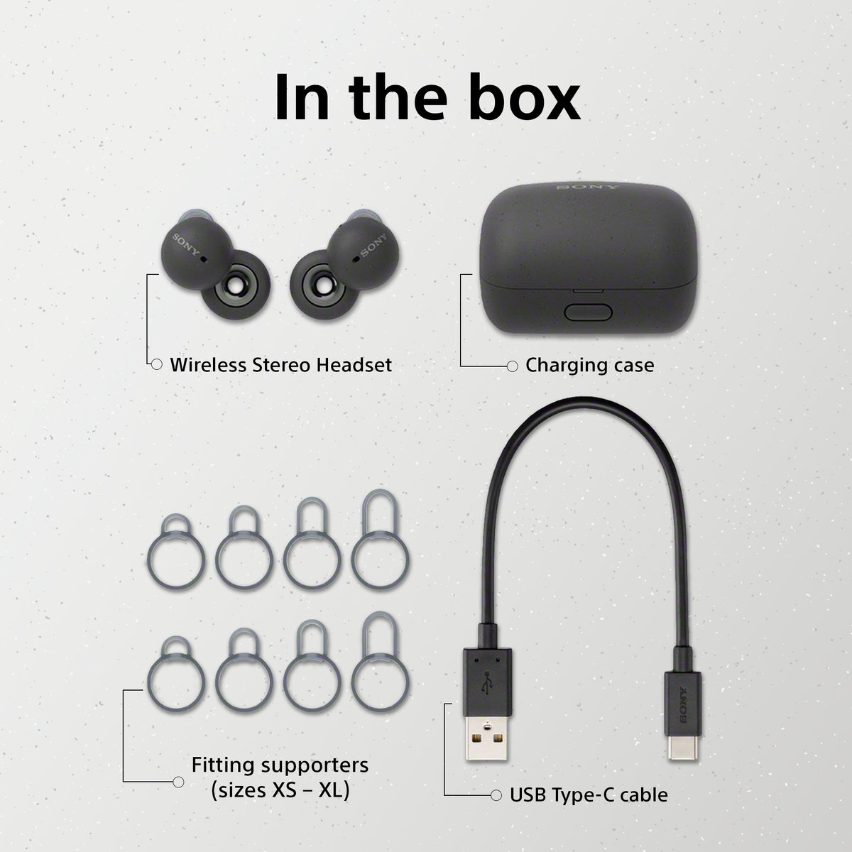 Sony LinkBuds Draadloze Oordopjes Grijs