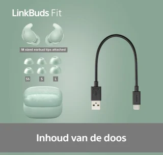 Sony LinkBuds Fit Draadloze Oordopjes Groen