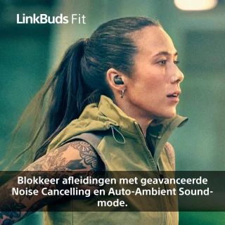 Sony LinkBuds Fit Draadloze Oordopjes Roze