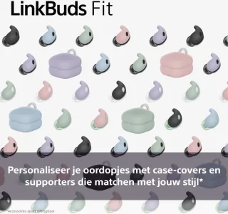 Sony LinkBuds Fit draadloze oordopjes zwart
