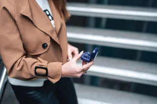 Sony LinkBuds Fit Olivia Rodrigo paars draadloze oordopjes