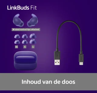 Sony LinkBuds Fit Olivia Rodrigo paars draadloze oordopjes