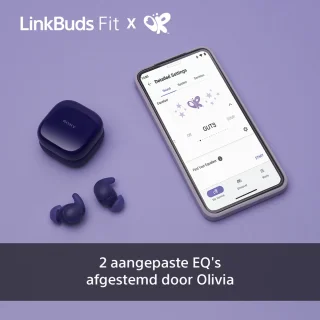 Sony LinkBuds Fit Olivia Rodrigo paars draadloze oordopjes