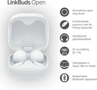 Sony LinkBuds Open draadloze oordopjes wit