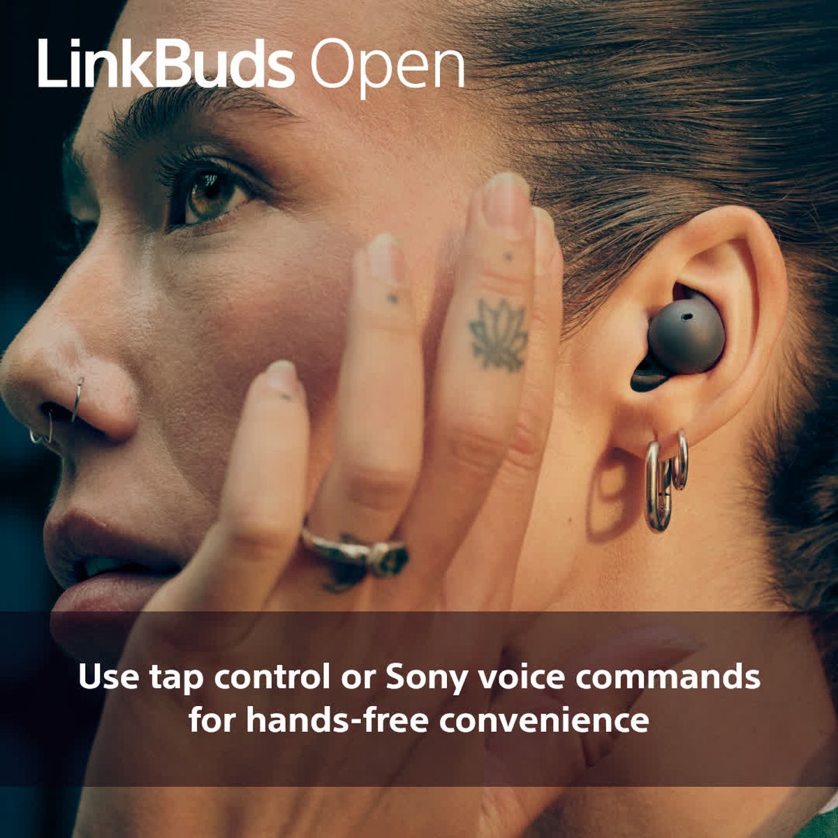 Sony LinkBuds Open draadloze oordopjes zwart