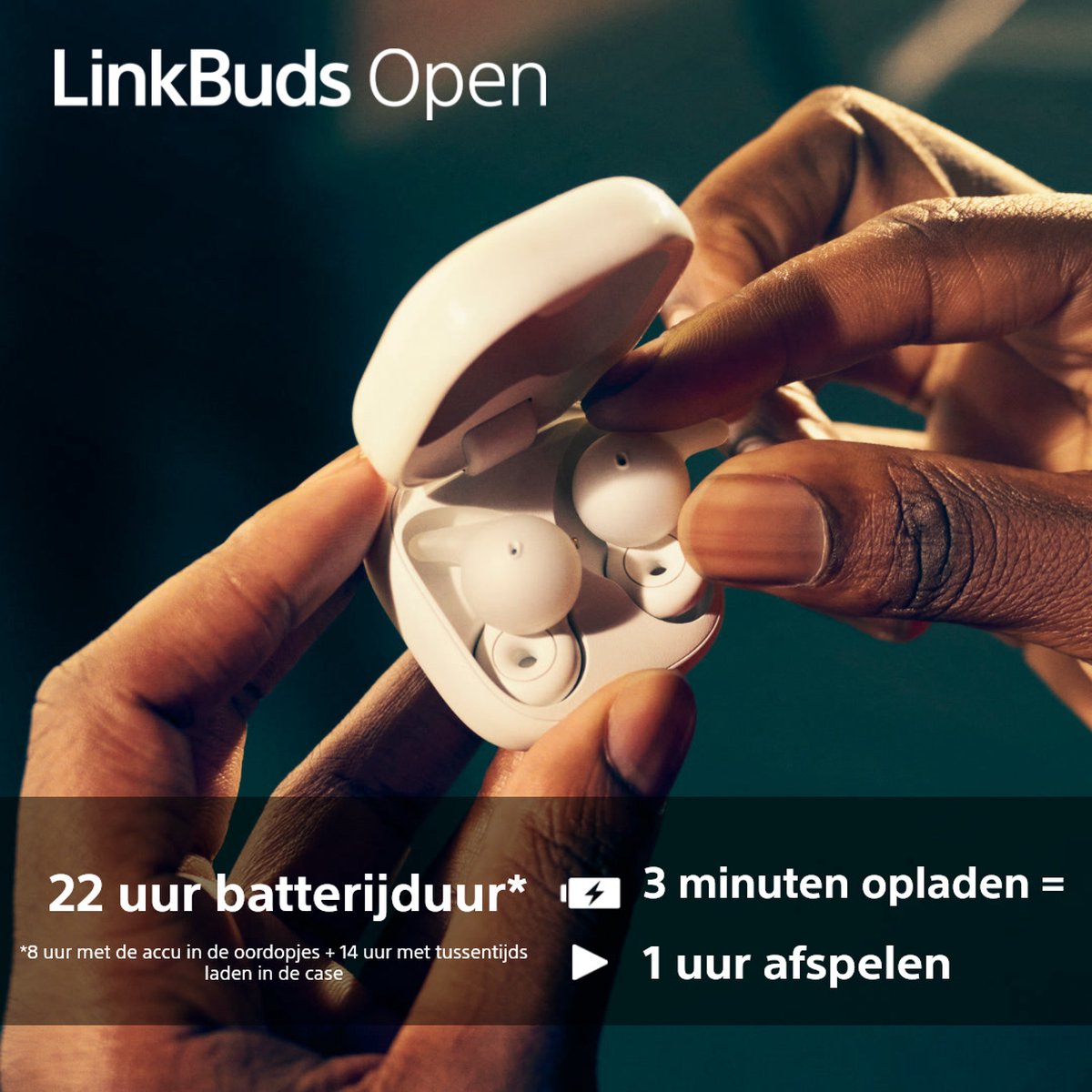 Sony LinkBuds Open draadloze oordopjes zwart