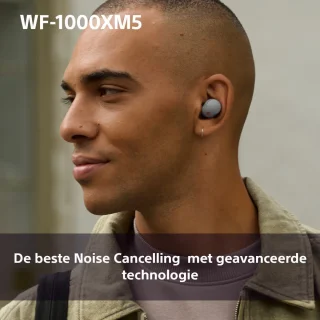 Sony WF-1000XM5 Draadloze Oordopjes Zilver