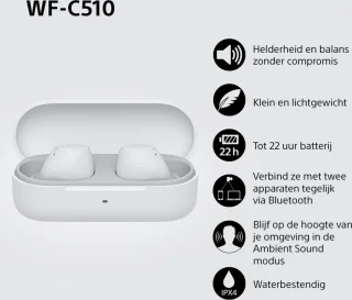 Sony WF-C510 Draadloze Oordopjes Wit