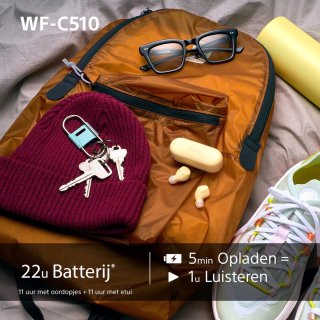 Sony WF-C510 draadloze oordopjes zwart
