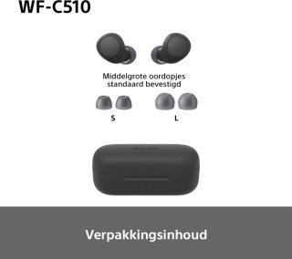 Sony WF-C510 draadloze oordopjes zwart