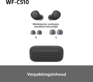 Sony WF-C510 draadloze oordopjes zwart