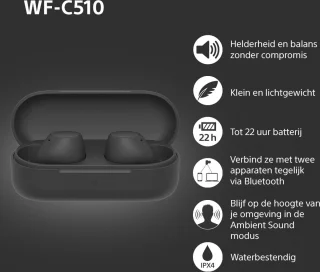 Sony WF-C510 draadloze oordopjes zwart