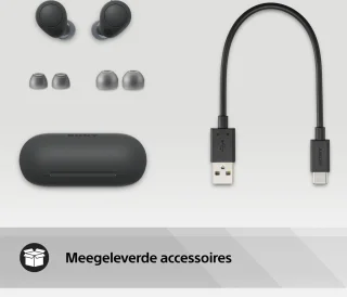 Sony WF-C700N Draadloze Noise Cancelling Oordopjes Zwart