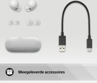 Sony WF-C700N draadloze oordopjes - wit