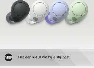 Sony WF-C700N draadloze oordopjes - wit