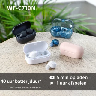 Sony WF-C710N Draadloze Noise Cancelling Oordopjes Zwart