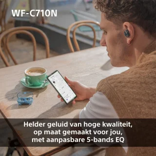 Sony WF-C710N Draadloze Noise Cancelling Oordopjes Zwart