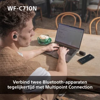 Sony WF-C710N Draadloze Noise Cancelling Oordopjes Zwart
