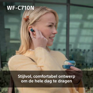 Sony WF-C710N Draadloze Noise Cancelling Oordopjes Zwart