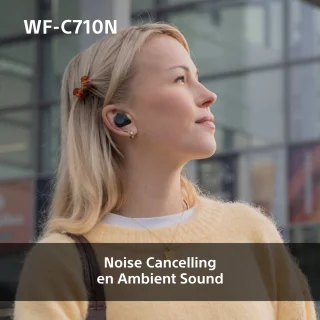 Sony WF-C710N Draadloze Noise Cancelling Oordopjes Zwart