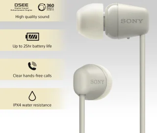 Sony WI-C100 Draadloze Oordopjes Taupe