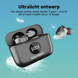 SophiBuds Draadloze Bluetooth Oordopjes Zwart