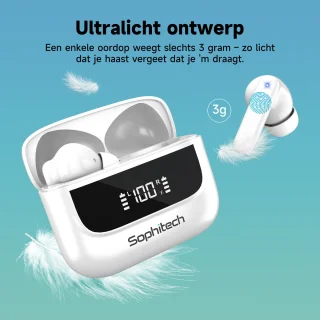 SophiBuds Pro Draadloze Bluetooth Oordopjes Wit