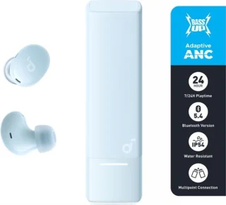 soundcore A30i draadloze oordopjes Bluetooth 5.4 Light Blauw