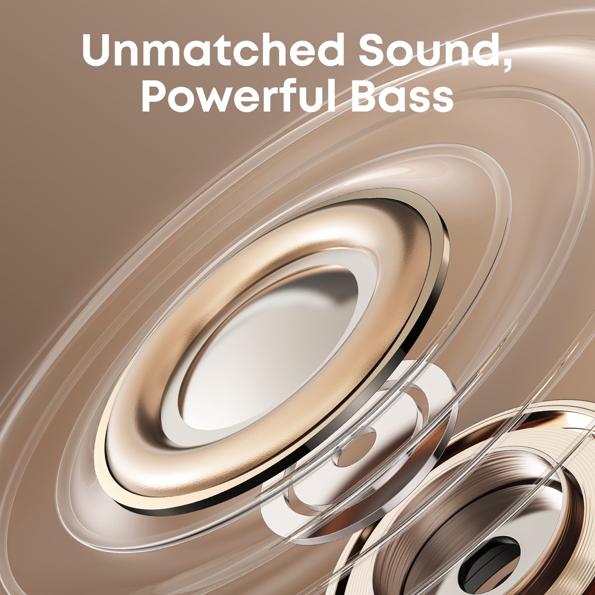 Soundcore Aeroclip True Wireless Open-Ear Headset Champagne Wit