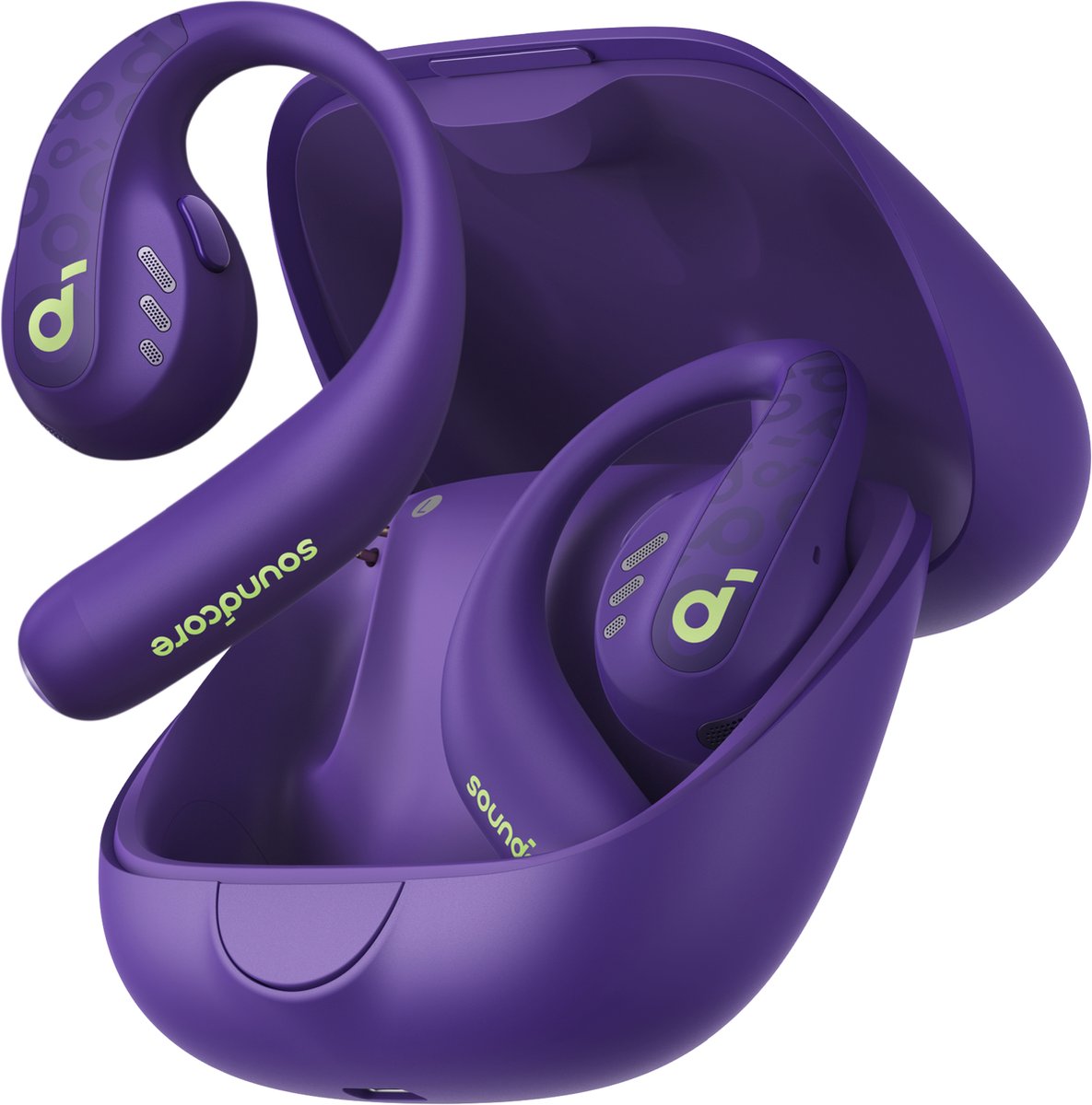 soundcore by Anker AeroFit Pro Draadloze Open-Ear Oordopjes Paars