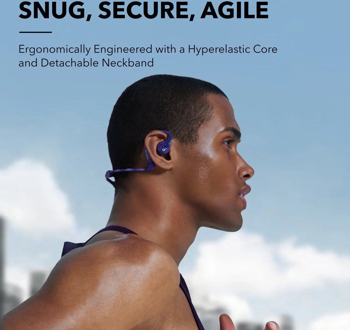 soundcore by Anker AeroFit Pro Draadloze Open-Ear Oordopjes Paars