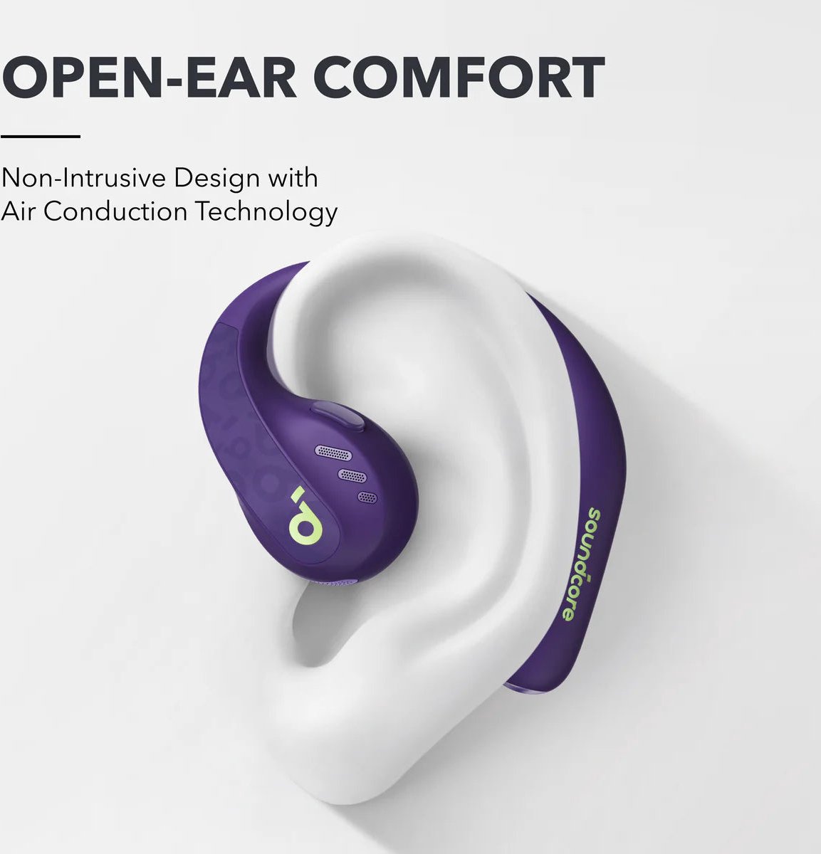 soundcore by Anker AeroFit Pro Draadloze Open-Ear Oordopjes Paars