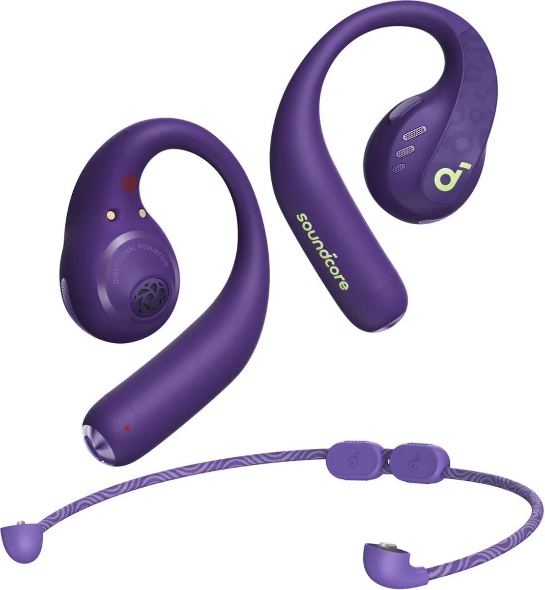 soundcore by Anker AeroFit Pro Draadloze Open-Ear Oordopjes Paars